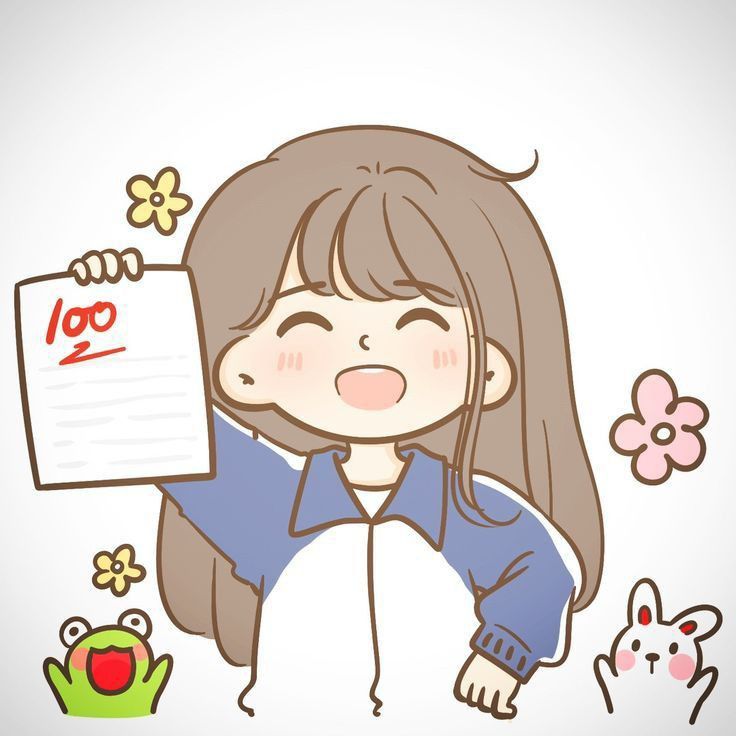 Hình ảnh học sinh chibi - được điểm cao