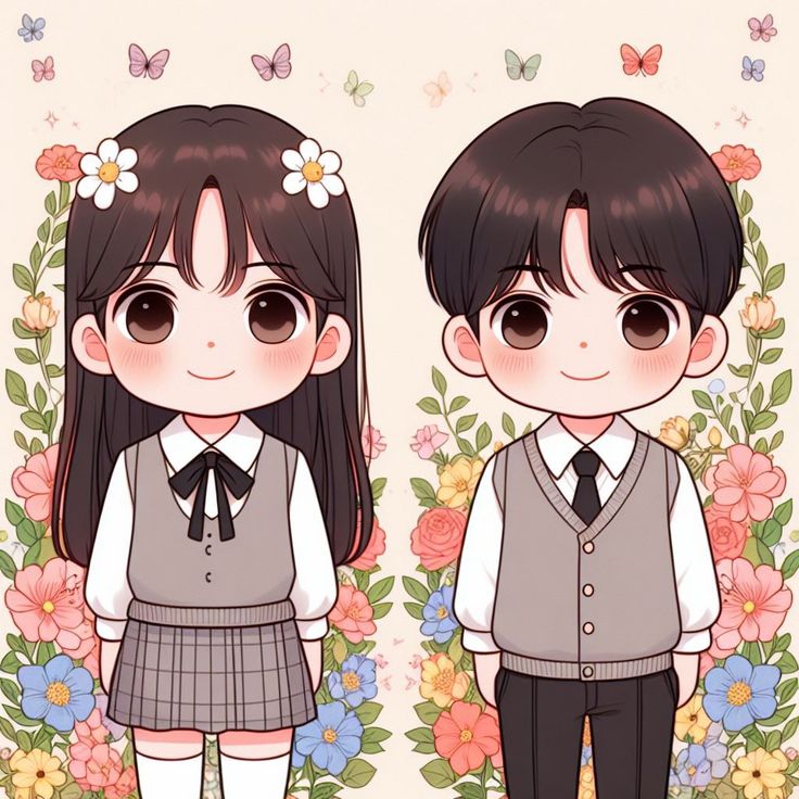 Hình ảnh học sinh chibi - mặc đồng phục
