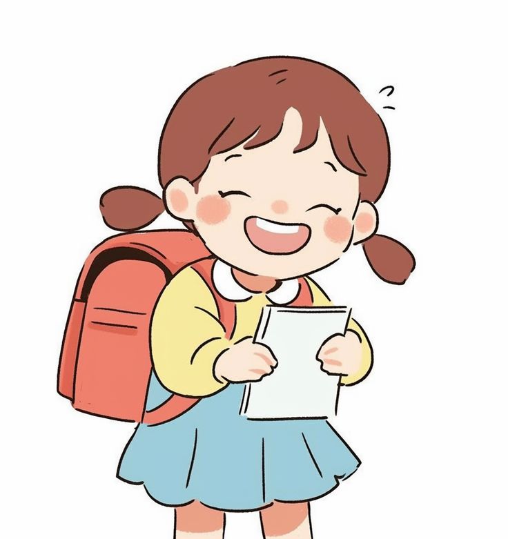 Hình ảnh học sinh chibi - vui vẻ