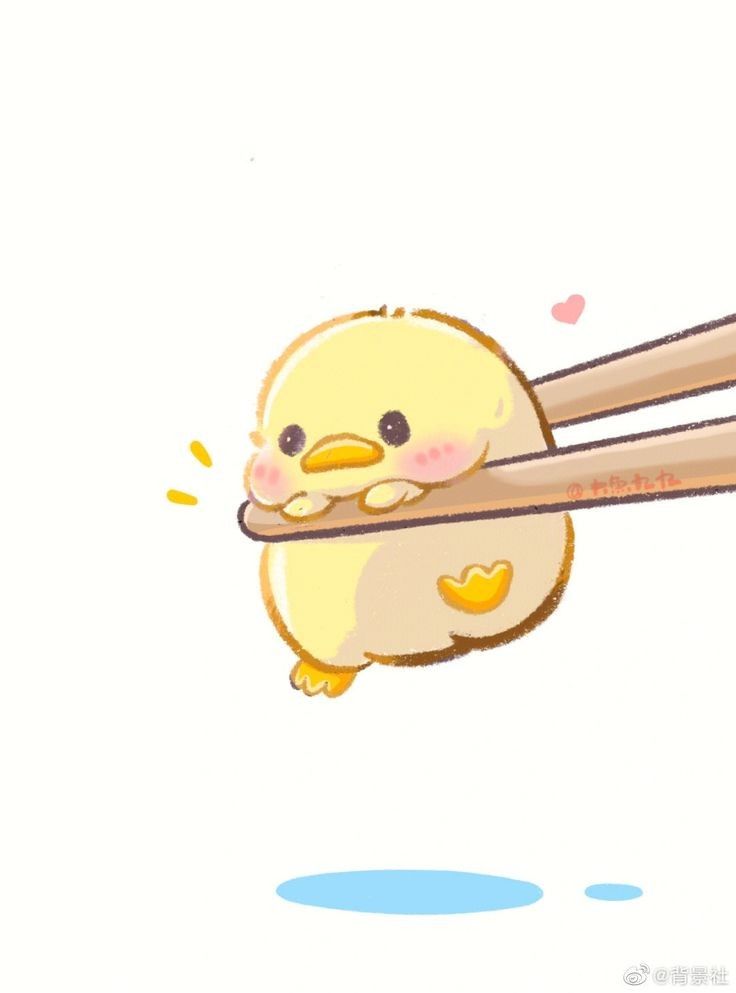 Hình nền con vịt chibi - siêu cưng