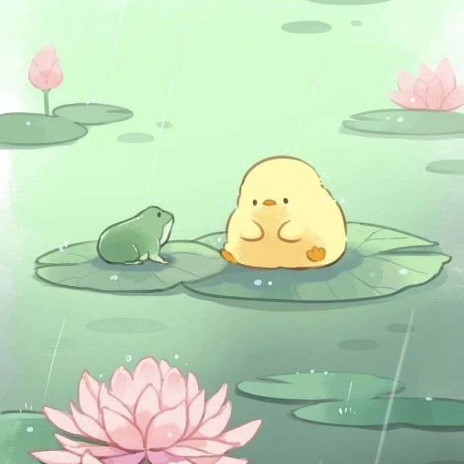 Hình nền con vịt chibi - vịt con 