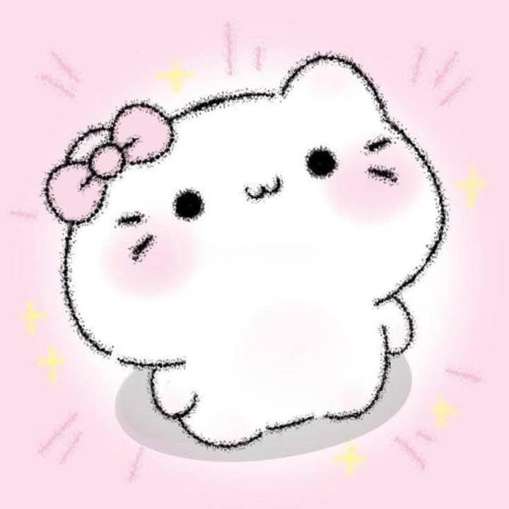 Hình nền mèo chibi - mèo đeo nơ