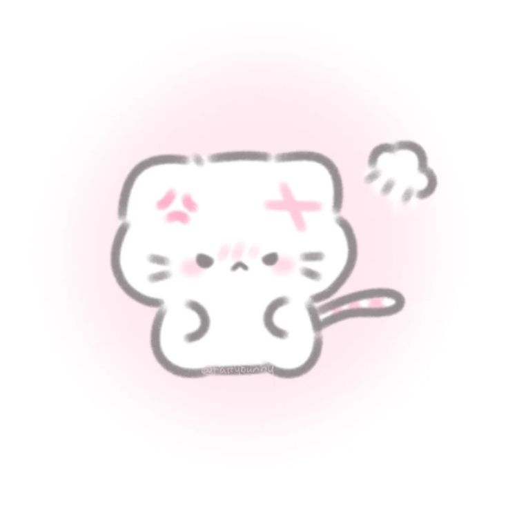 Hình nền mèo chibi - tức giận