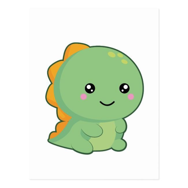 Hình vẽ khủng long chibi cute - mắt long lanh 