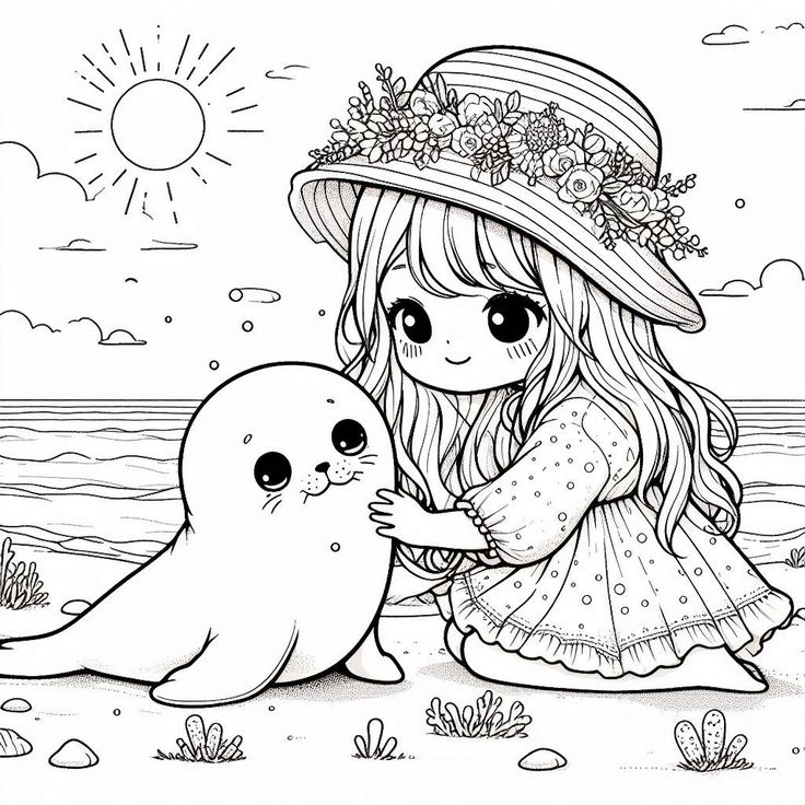 Top 50+ mẫu tranh tô màu búp bê chibi cute khiến bé thích mê