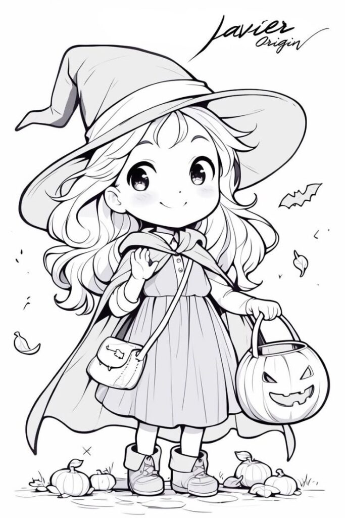 Top 50+ mẫu tranh tô màu búp bê chibi cute khiến bé thích mê