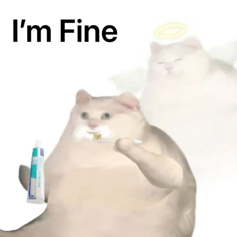 Ảnh meme hài - cổ tỏ ra bình tĩnh