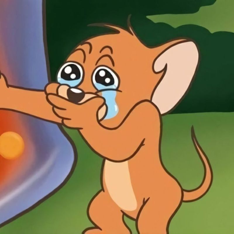 Khuôn mặt meme hài hước vừa cười vừa khóc