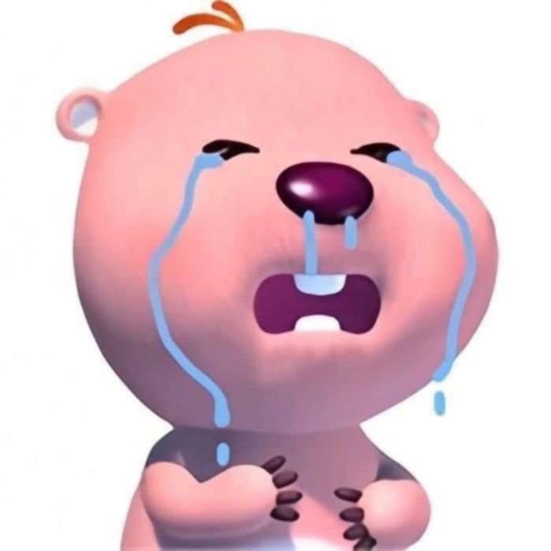 Ảnh meme Loopy khóc siêu dễ thương 
