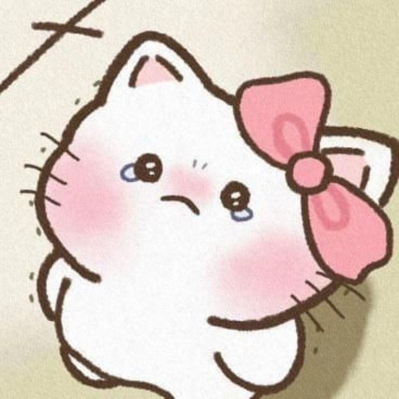Ảnh meme khóc của Hello Kitty