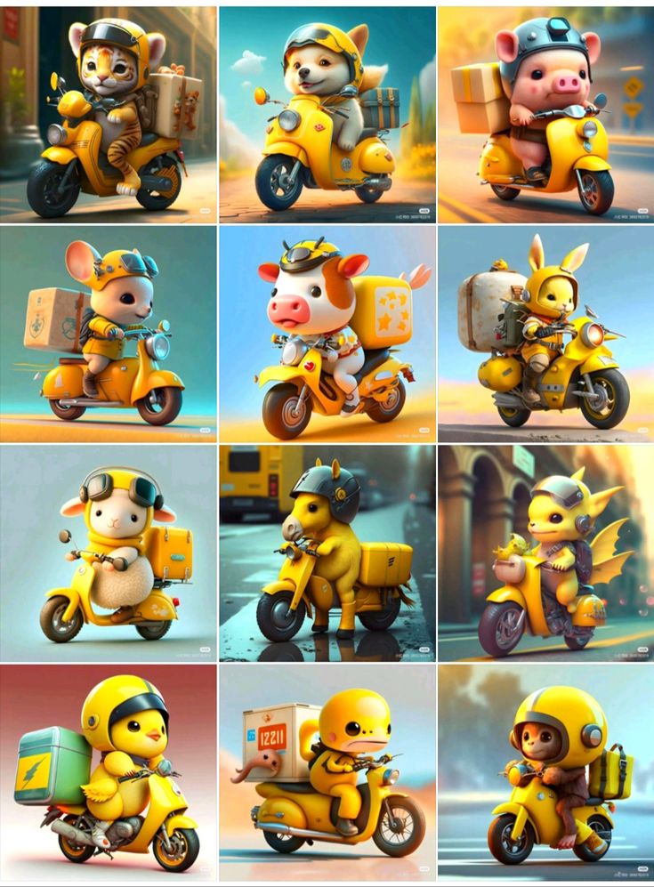 Bộ sưu tập hình ảnh 12 con giáp chibi - Giao hàng 