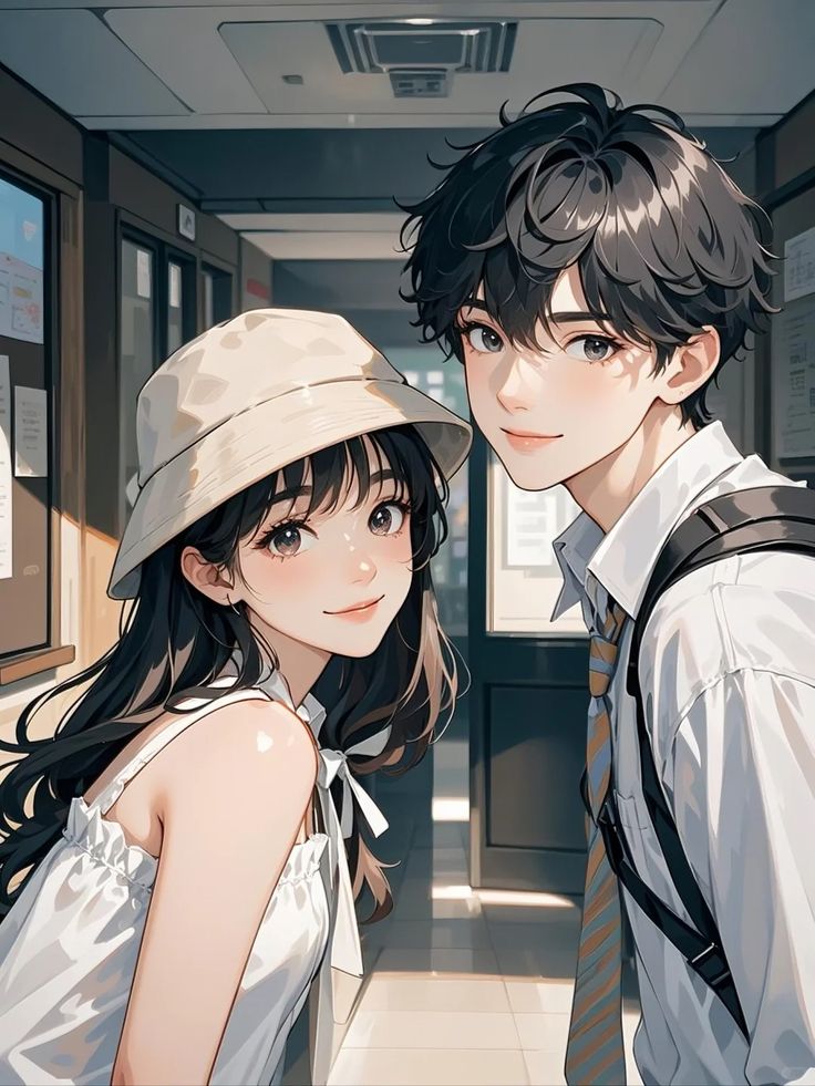 Hình ảnh cặp đôi chibi cute - Dịu dàng 