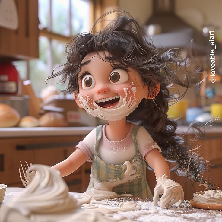 Hình ảnh chibi đầu bếp ngộ nghĩnh - Bừa bộn
