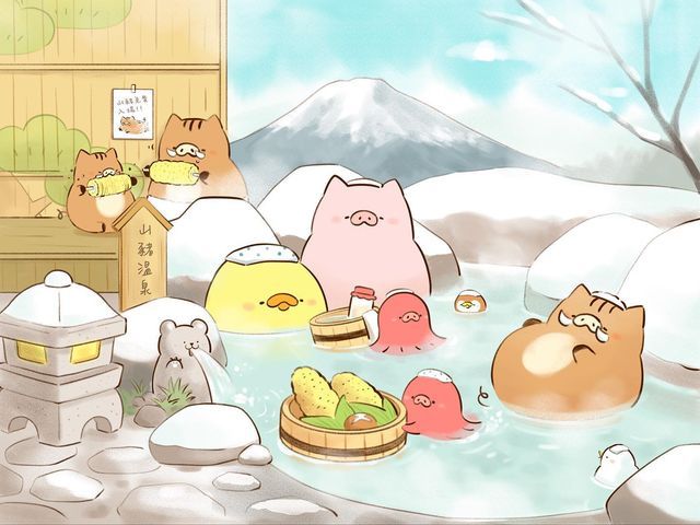 Hình ảnh chibi động vật cute - xông hơi 