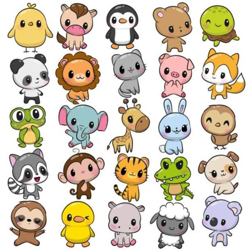 Tải ngay bộ hình ảnh chibi động vật cute cực kỳ dễ thương