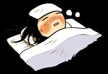 Hình ảnh chibi mệt mỏi cute - bị bệnh