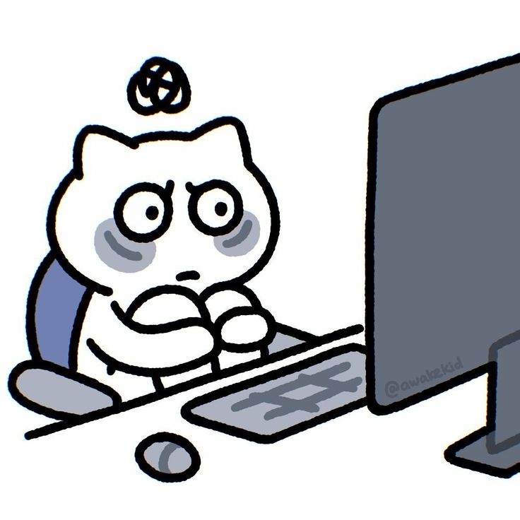 Hình ảnh chibi mệt mỏi cute - Bối rối