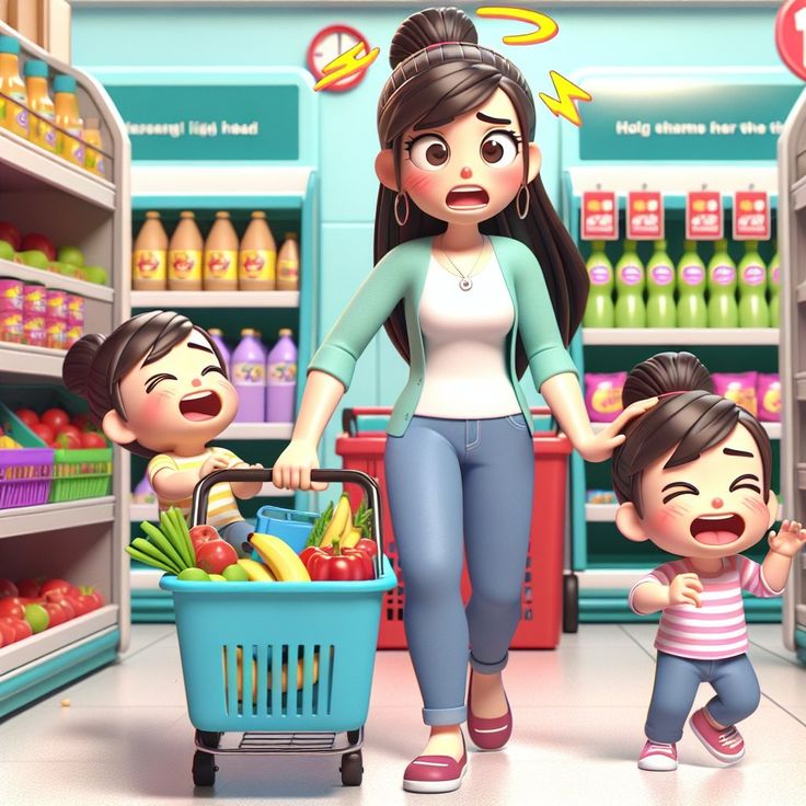 Hình ảnh chibi mệt mỏi cute - Chăm em bé
