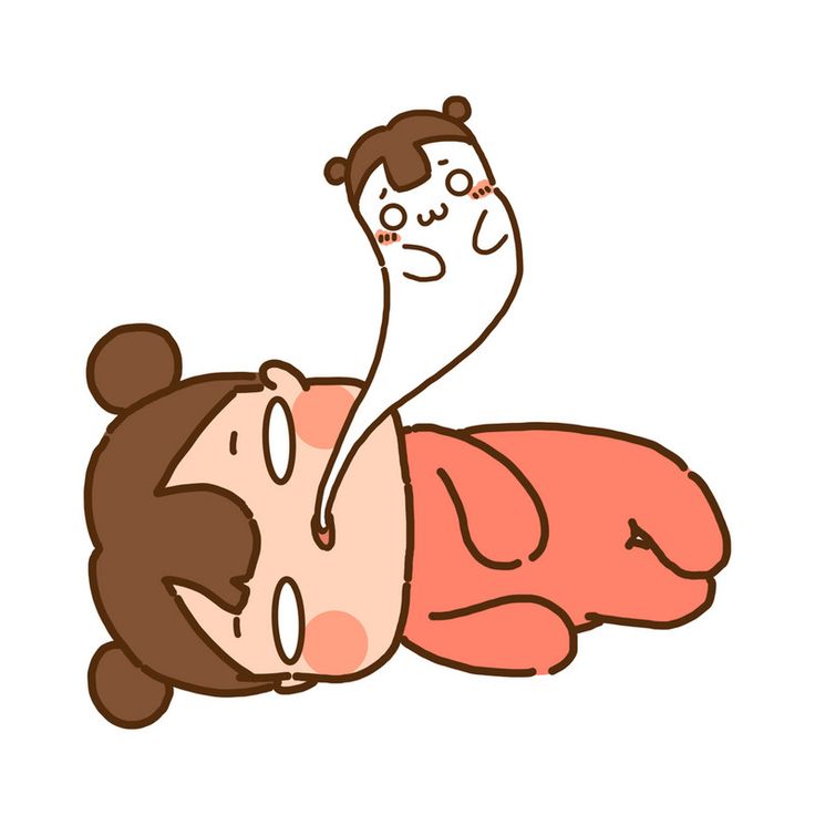 Hình ảnh chibi mệt mỏi cute - kiệt sức