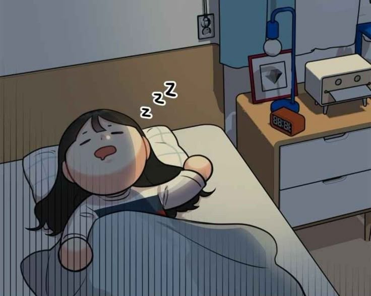 Hình ảnh chibi mệt mỏi cute - ngủ say
