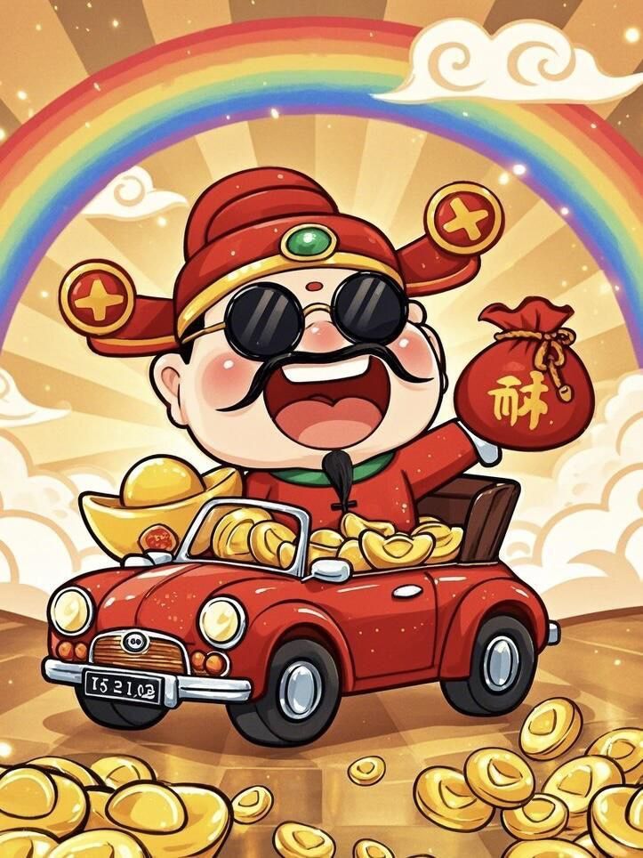 Hình ảnh chibi thần tài siêu đáng yêu - Chạy xe 