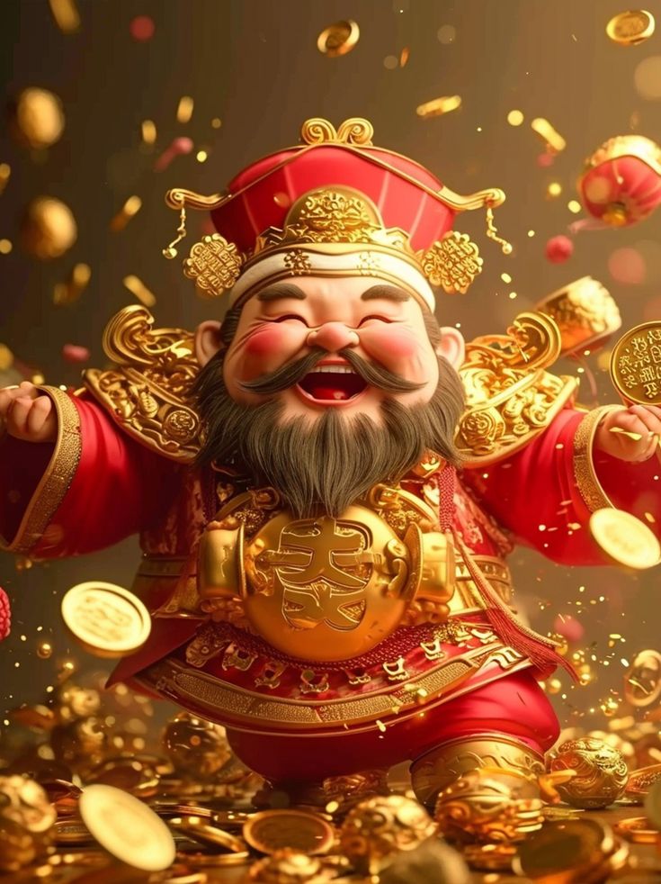 Hình ảnh chibi thần tài siêu đáng yêu - Đón lộc