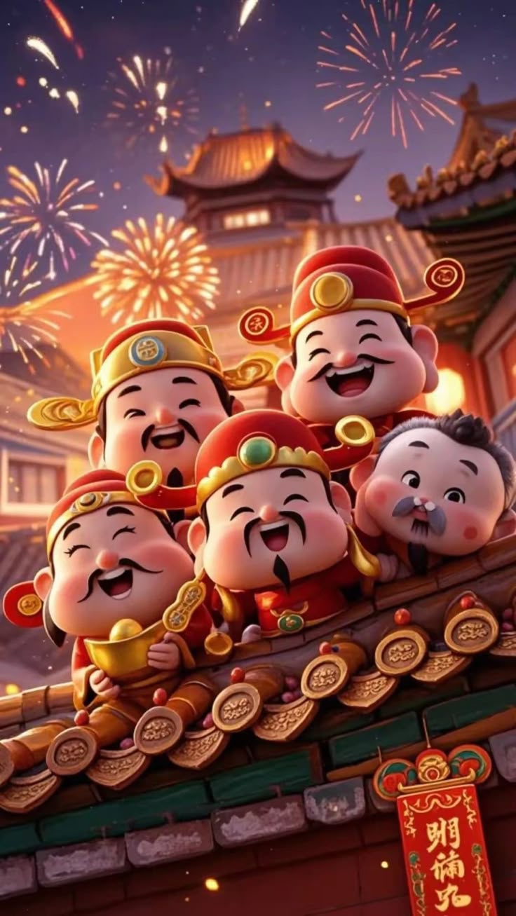Hình ảnh chibi thần tài siêu đáng yêu - đón năm mới