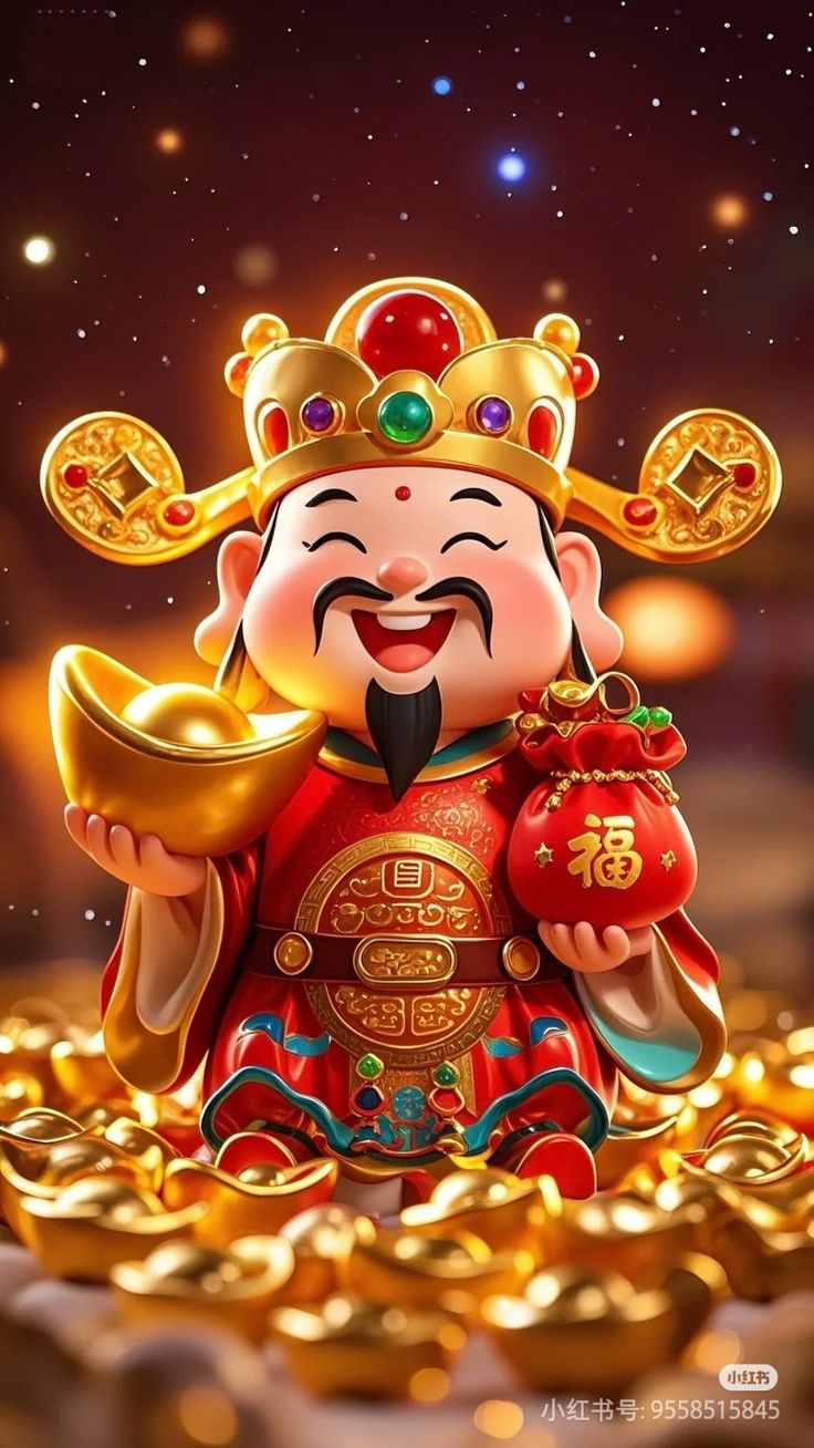 Hình ảnh chibi thần tài siêu đáng yêu - dồi dào 