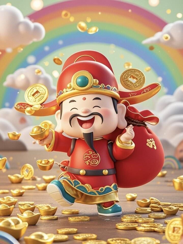 Hình ảnh chibi thần tài siêu đáng yêu - Mang lộc đến mọi nhà 
