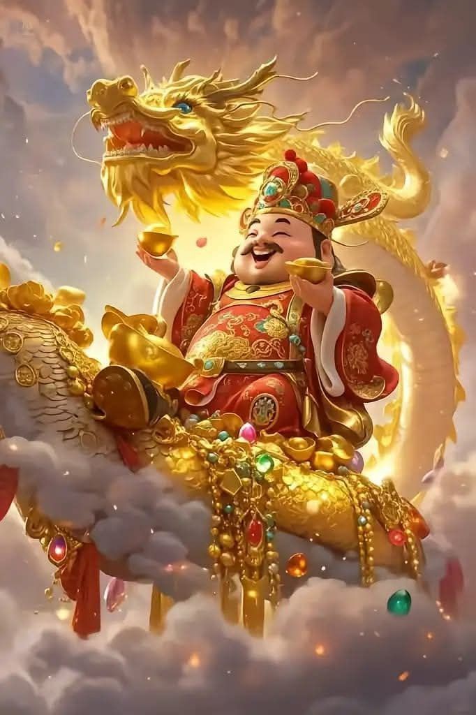 Hình ảnh chibi thần tài siêu đáng yêu - may mắn 