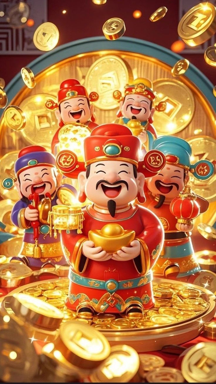 Hình ảnh chibi thần tài siêu đáng yêu - phát lộc 
