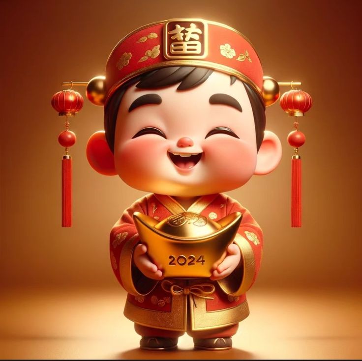 Hình ảnh chibi thần tài siêu đáng yêu - phiên bản nhí 