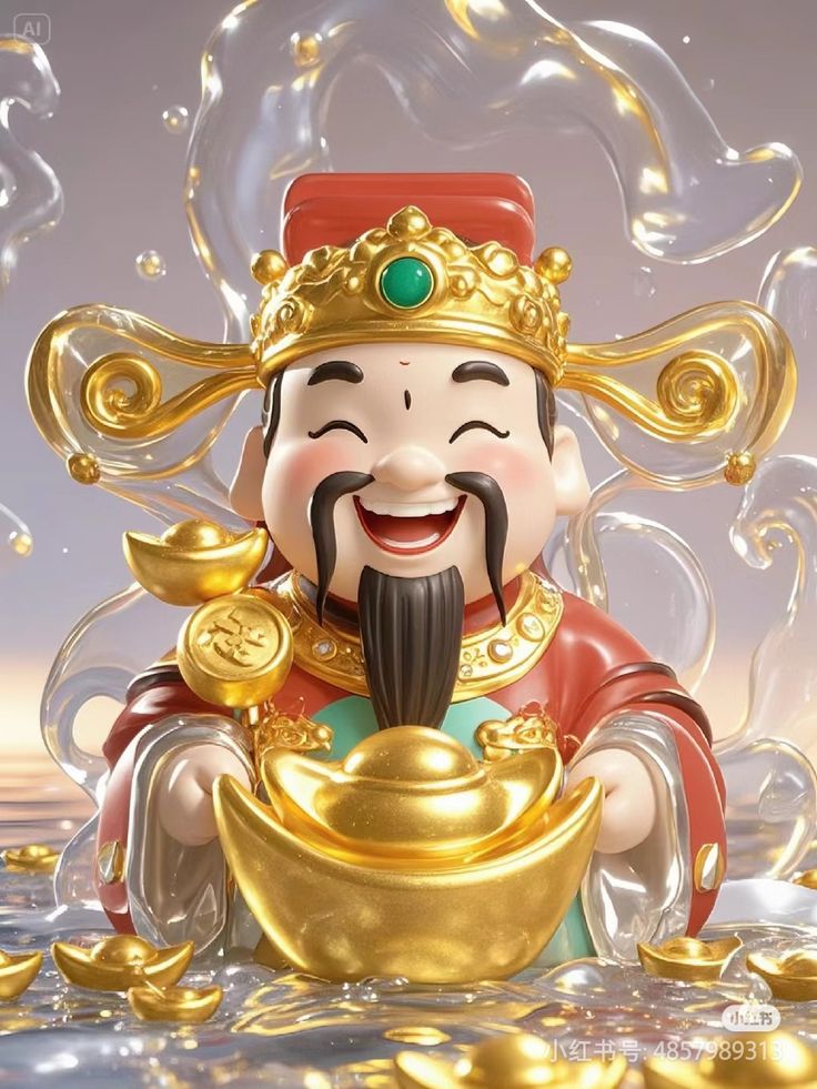 Hình ảnh chibi thần tài siêu đáng yêu - Phúc hậu 