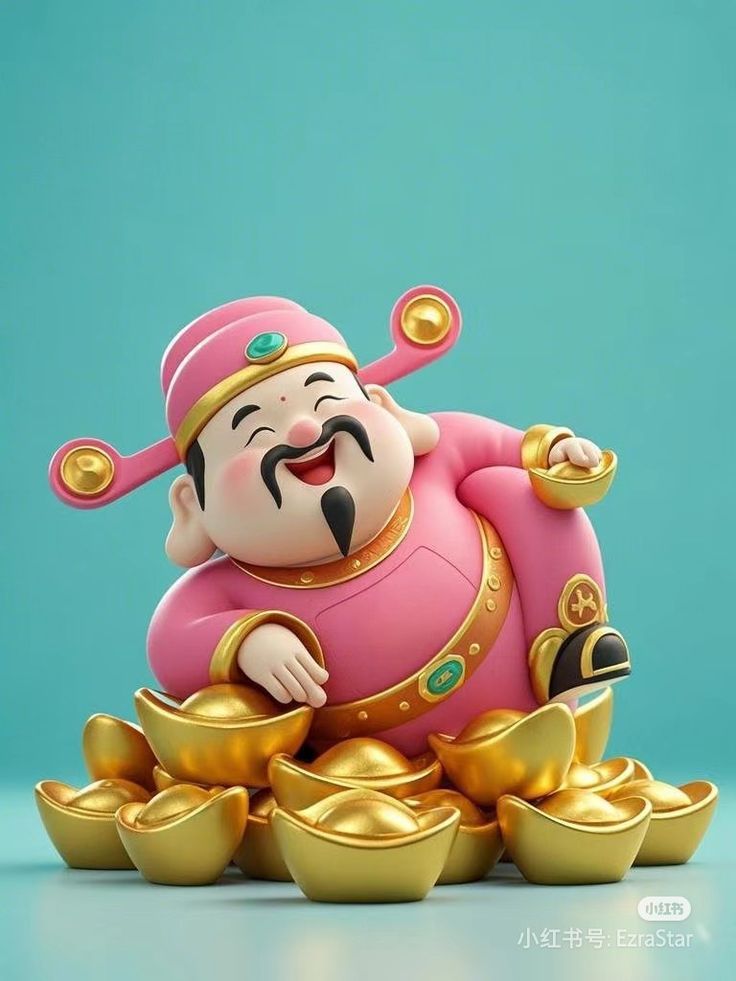 Hình ảnh chibi thần tài siêu đáng yêu - tạo dáng ngộ nghĩnh 