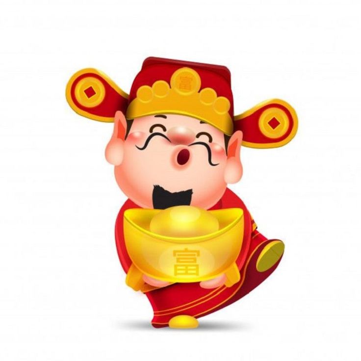 Hình ảnh chibi thần tài siêu đáng yêu - tạo dáng 