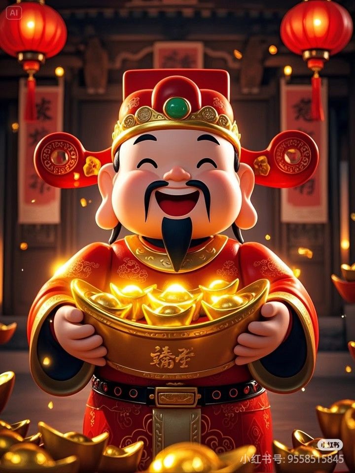 Hình ảnh chibi thần tài siêu đáng yêu - Trao gửi tài lộc