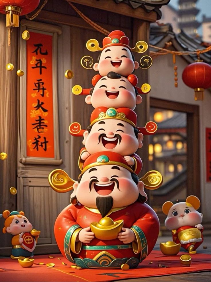 Hình ảnh chibi thần tài siêu đáng yêu - Từ nhỏ đến lớn