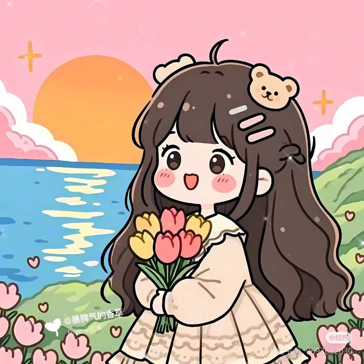Hình ảnh cô gái chibi cute - đáng yêu 