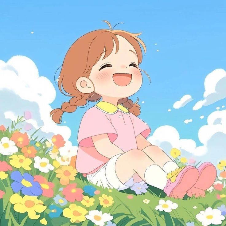 Hình ảnh cô gái chibi cute - hồn nhiên 