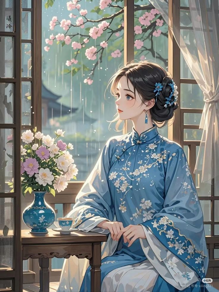 Hình ảnh cô gái chibi cute - phiên bản cổ trang