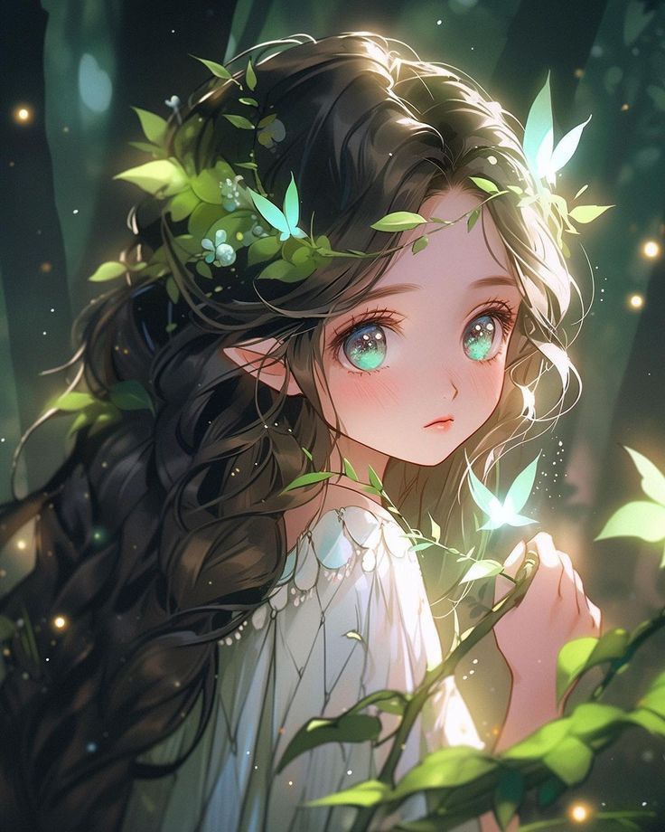 Hình ảnh cô gái chibi cute - thiên thần 