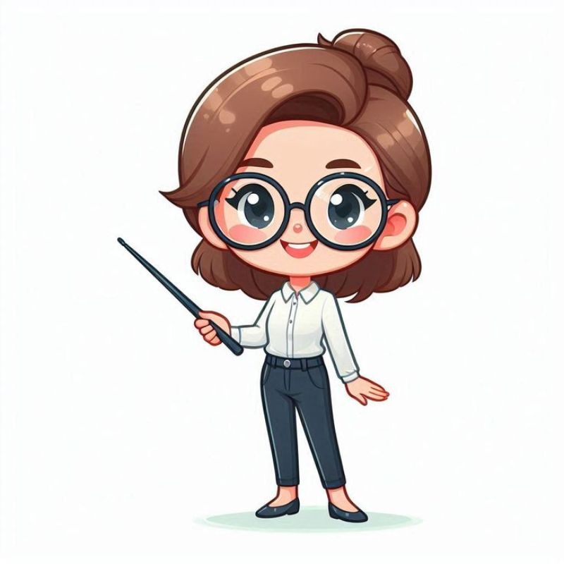 Hình ảnh cô giáo chibi cute
