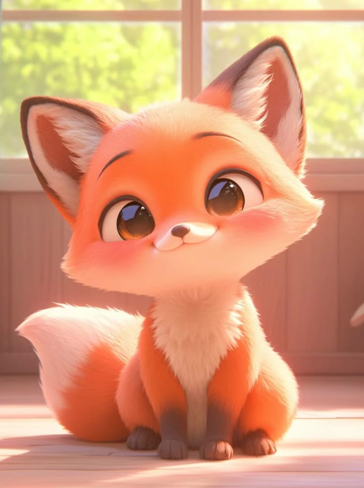 Hình ảnh con cáo chibi cute - siêu cưng