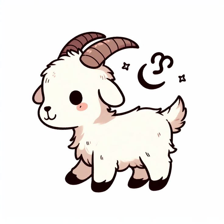Hình ảnh con dê chibi - đáng yêu