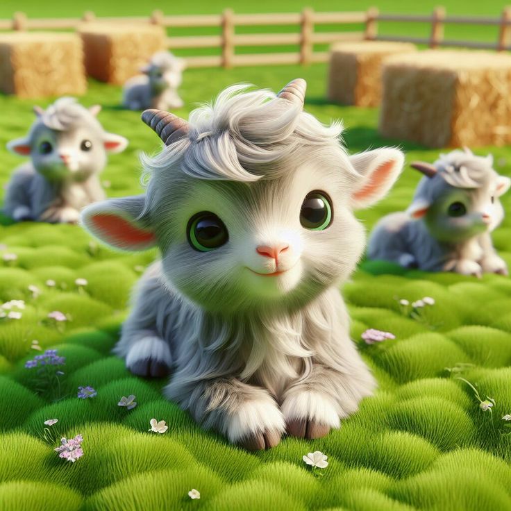 Hình ảnh con dê chibi - dê con