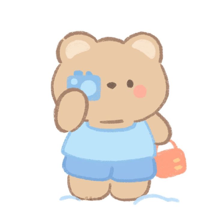 Hình ảnh gấu chibi cute - chụp ảnh