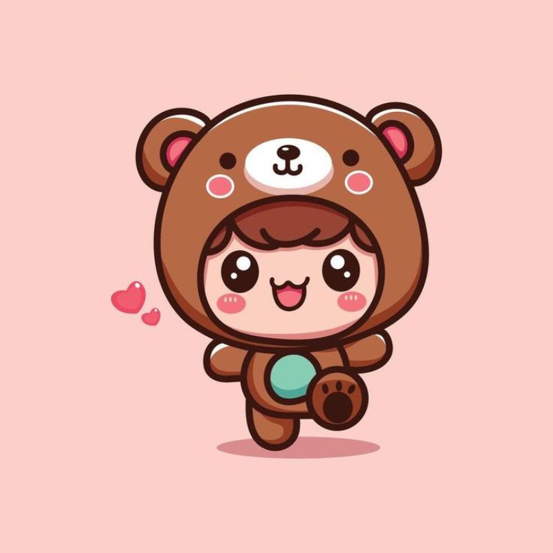 Hình ảnh gấu chibi cute
