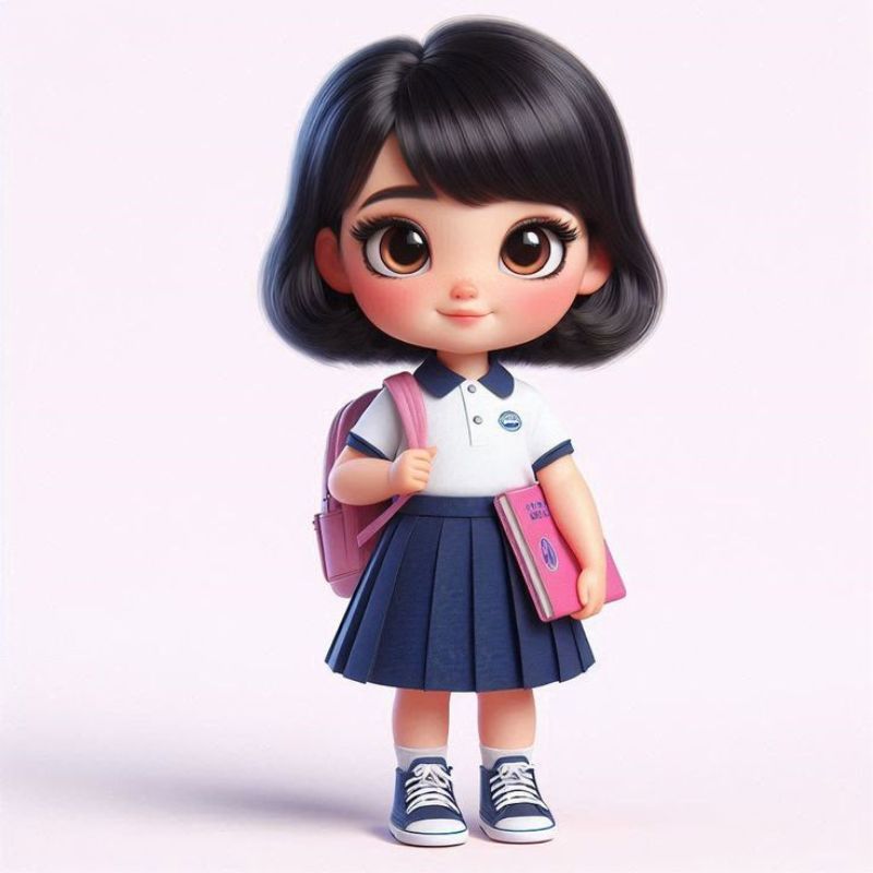 Hình ảnh học sinh chibi cute