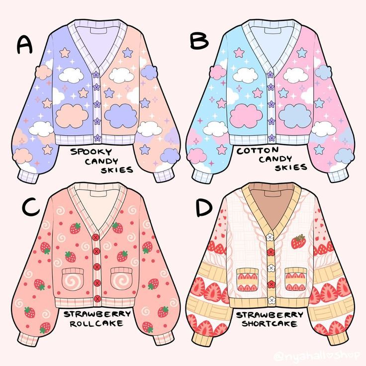 Hình ảnh quần áo chibi cute - áo len 
