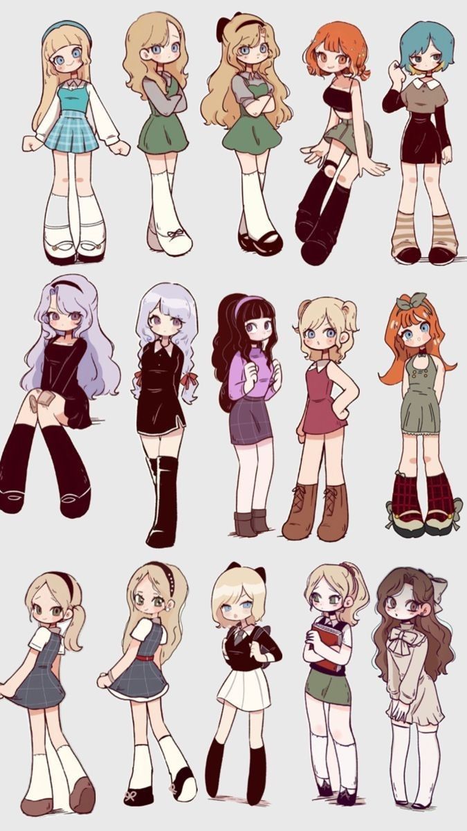 Hình ảnh quần áo chibi cute - Đa dạng 